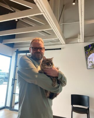 Sterling got adopted today!! #catcafe #home